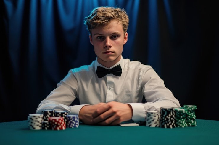 Dealer profesional mengelola permainan Roulette pada sesi live casino berkualitas tinggi